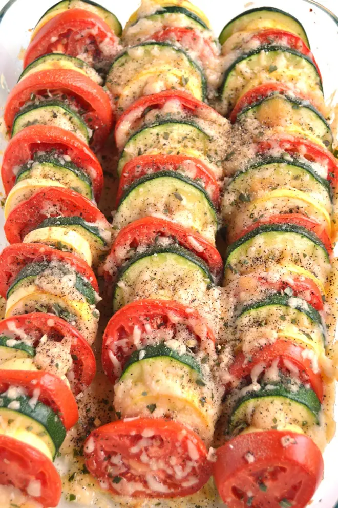tomato and zucchini bake