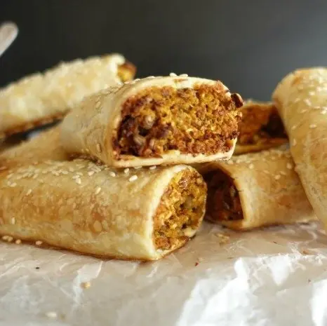 pumpkin lentil rolls