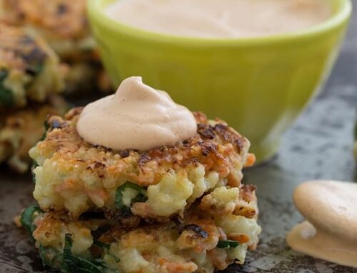 Crispy Cauliflower and Carrot Fritters